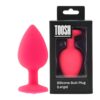 480 Toosh Pink Silicone Butt Plug Large