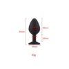 Toosh Black Silicone Butt Plug Medium