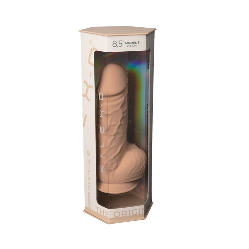 n11007-8-5-inch-silicone-dual-density-dildo-with-suction-cup-and-balls-7 SilexD 8.5 inch Realistic Silicone Dual Density Girthy Dildo with Suction Cup with Balls