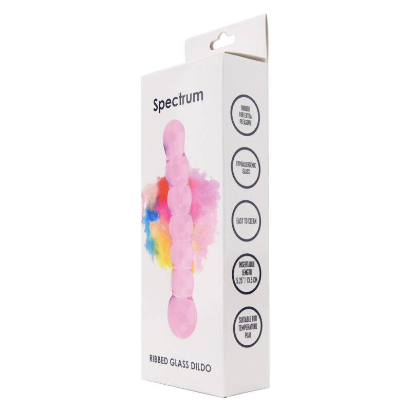 n11032-spectrum-ribbed-glass-dildo-new-1-pkg Spectrum Ribbed Glass Dildo