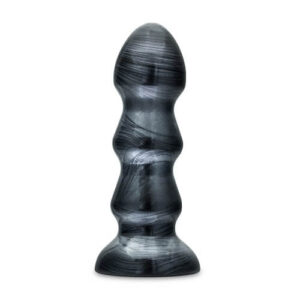 n11082-jet-black-jack-large-ribbed-butt-plug-5-75inches-1 Jet Black Jack Large Ribbed Butt Plug 7 inches