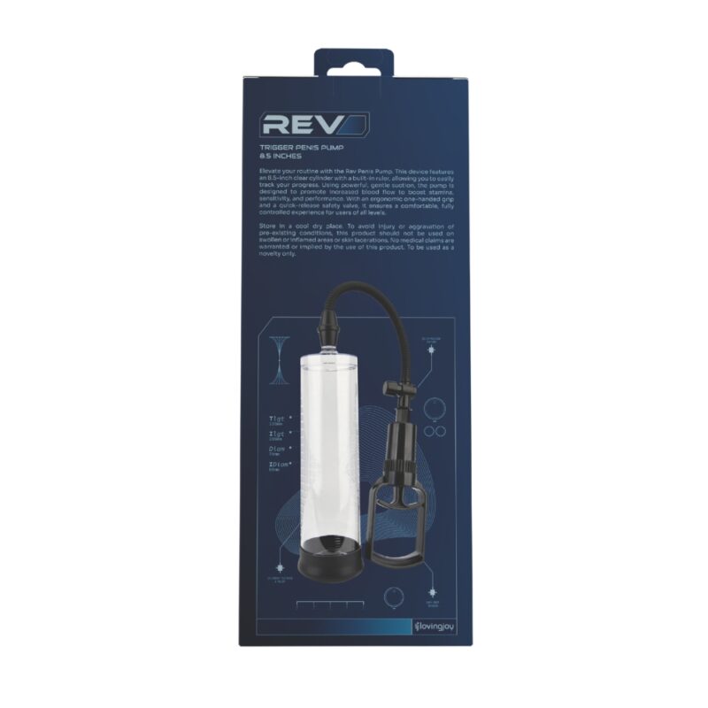 Rev-Pump Trigger Penis Pump 8.5 Inches