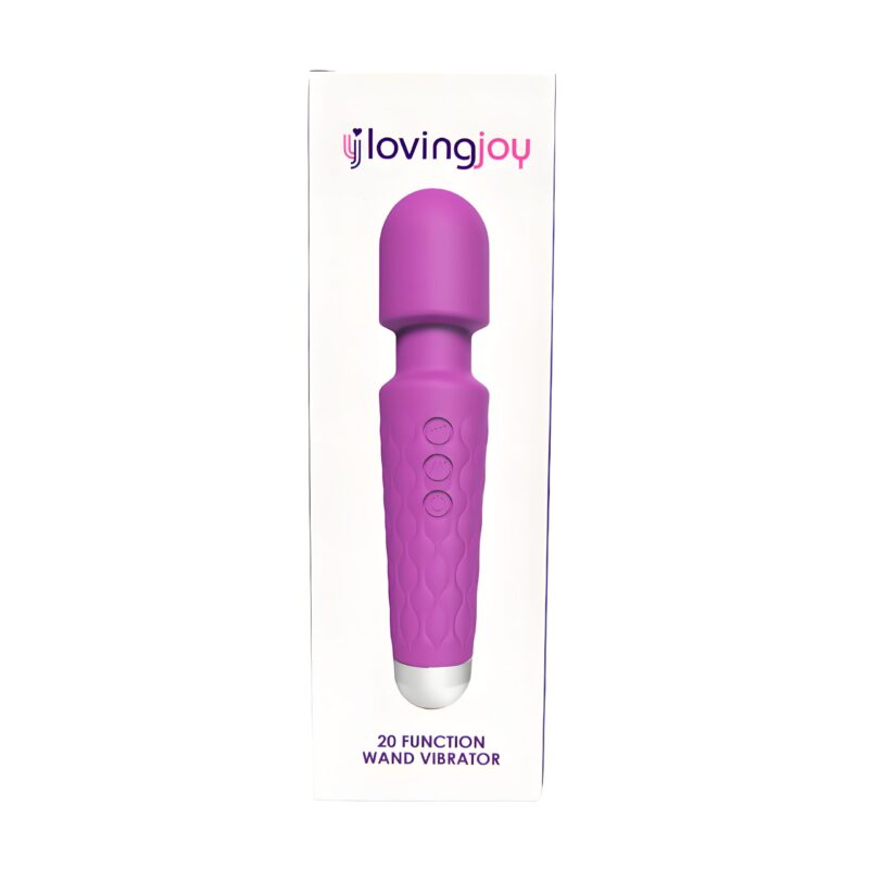 Loving Joy 20 Function Wand Vibrator Purple