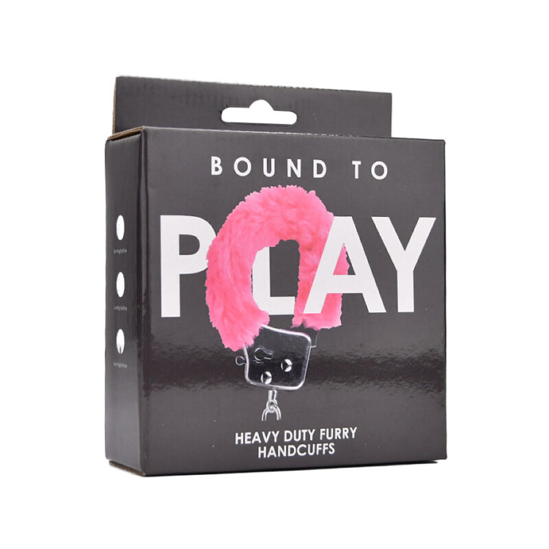 n12138-bound-to-play-heavy-duty-furry-handcuffs-pink-pkg-1 Bound to Play. Heavy Duty Furry Handcuffs Pink