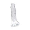 n12186-loving-joy-7-inch-dildo-with-balls-clear Loving Joy 7 Inch Dildo with Balls Clear