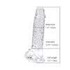 n12186-loving-joy-7-inch-dildo-with-balls-clear-size Loving Joy 7 Inch Dildo with Balls Clear