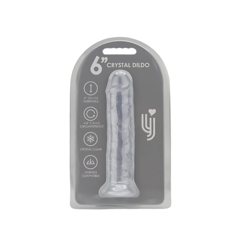 Loving Joy 6 Inch Suction Cup Dildo Clear
