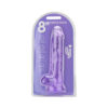 n12310-loving-joy-8-inch-dildo-with-balls-purple-pkg Loving Joy 8 Inch Dildo with Balls Purple