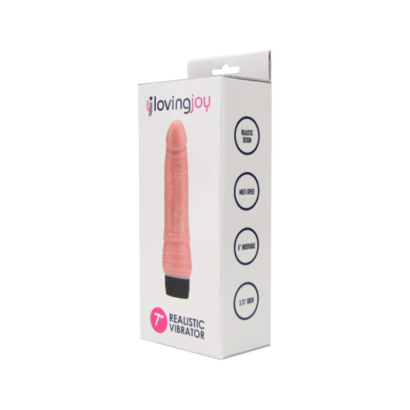 n12399-loving-joy-7-inch-realistic-vibrator-vanilla-pkg-1 Loving Joy 7 inch Realistic Vibrator Vanilla