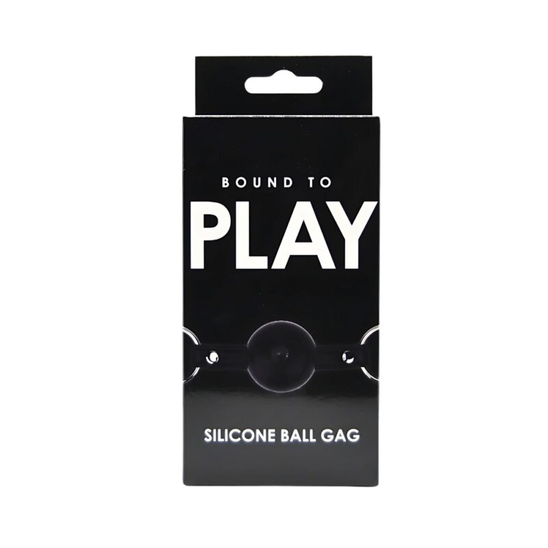 n12449-bound-to-play-silicone-ball-gag-pkg Bound to Play Silicone Ball Gag