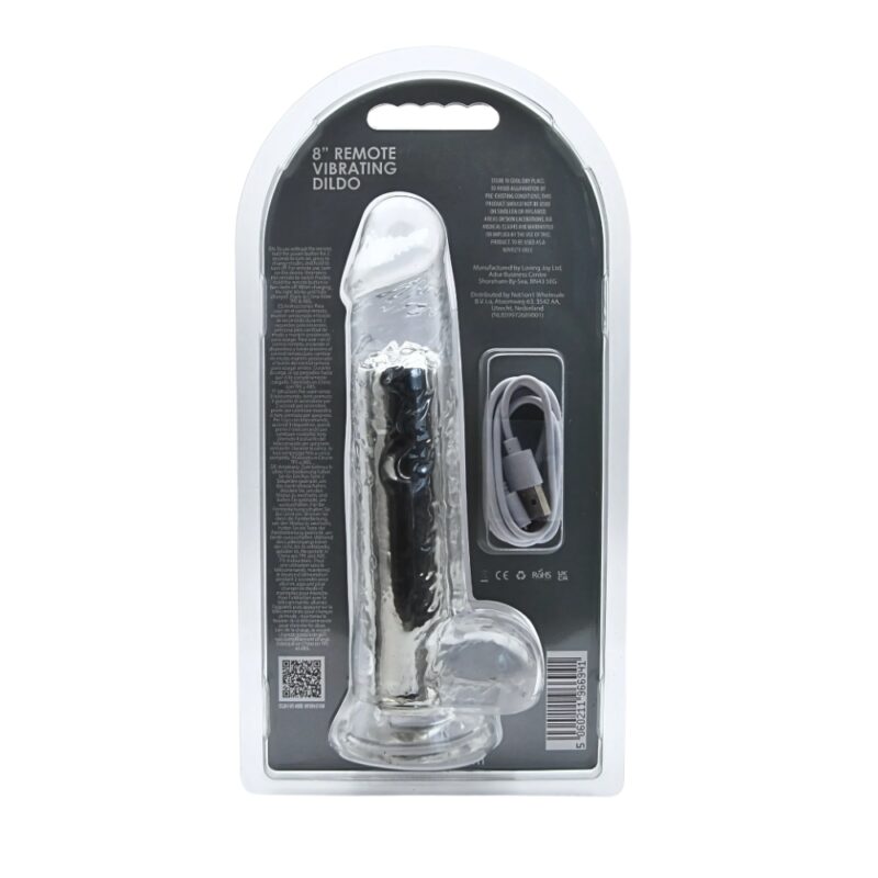 Loving Joy 8 Inch Remote Vibrating Dildo