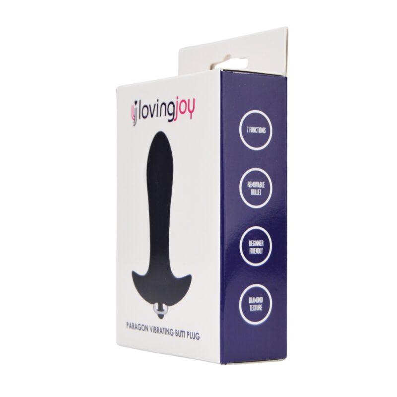 n12729-loving-joy-paragon-7-function-vibrating-butt-plug-pkg-2 Loving Joy Paragon 7 Function Vibrating Butt Plug
