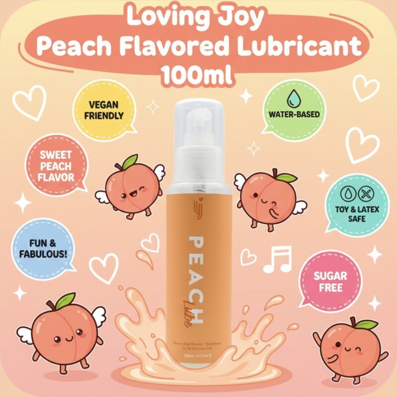 n12733-loving-joy-peach-flavoured-lubricant-100ml-7 Loving Joy Peach Flavoured Lubricant 100ml