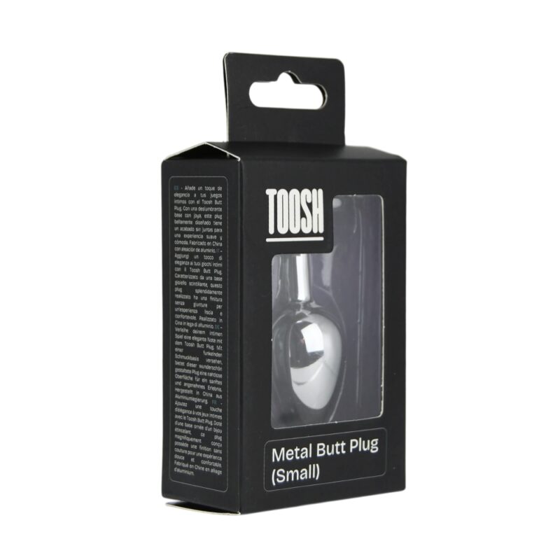 n12814-toosh-silver-metal-butt-plug-small-clear-stone-pkg-2 Toosh Silver Metal Butt Plug Small Clear Stone