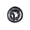 Toosh Silver Metal Butt Plug Medium Clear Stone
