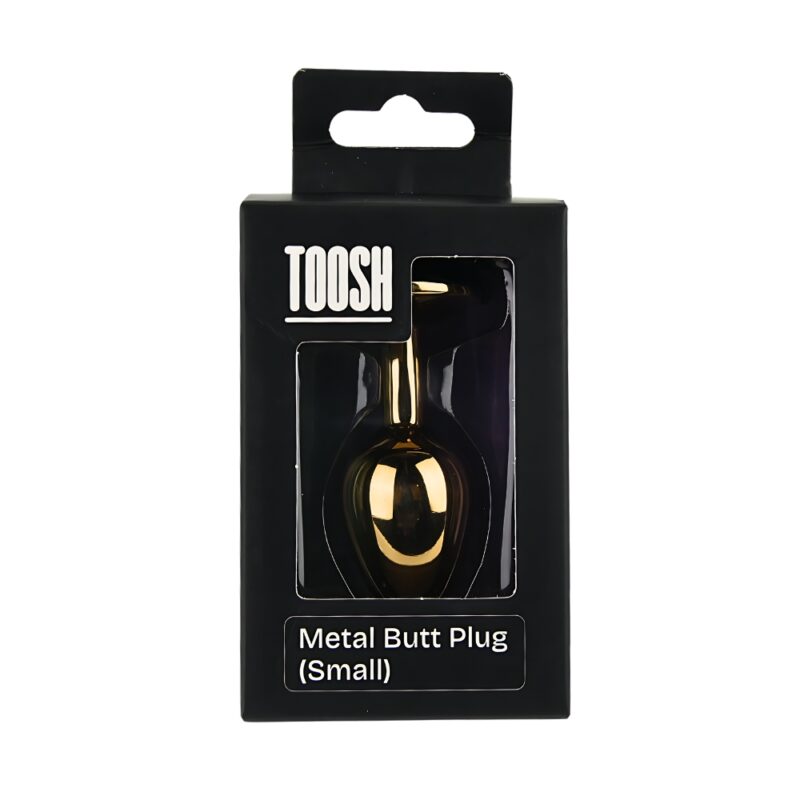 n12817-toosh-gold-metal-butt-plug-small-clear-stone-pkg Toosh Gold Metal Butt Plug Small Clear Stone