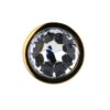 Toosh Gold Metal Butt Plug Medium Clear Stone