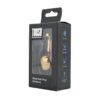 Toosh Gold Metal Butt Plug Medium Clear Stone