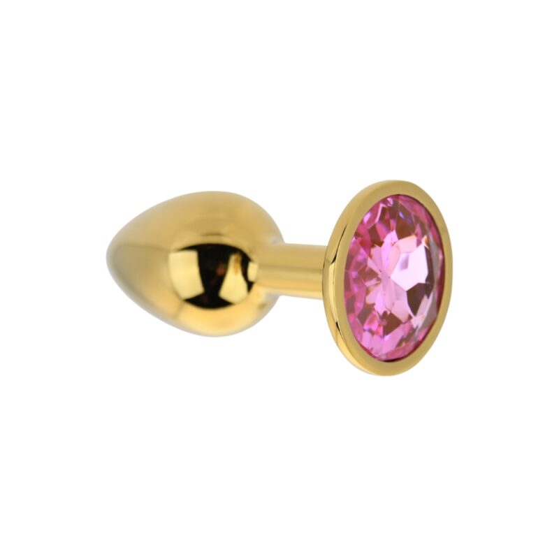 n12829-toosh-gold-metal-butt-plug-small-pink-stone-3 Toosh Gold Metal Butt Plug Small Pink Stone