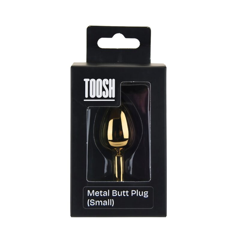 n12829-toosh-gold-metal-butt-plug-small-pink-stone-pkg Toosh Gold Metal Butt Plug Small Pink Stone