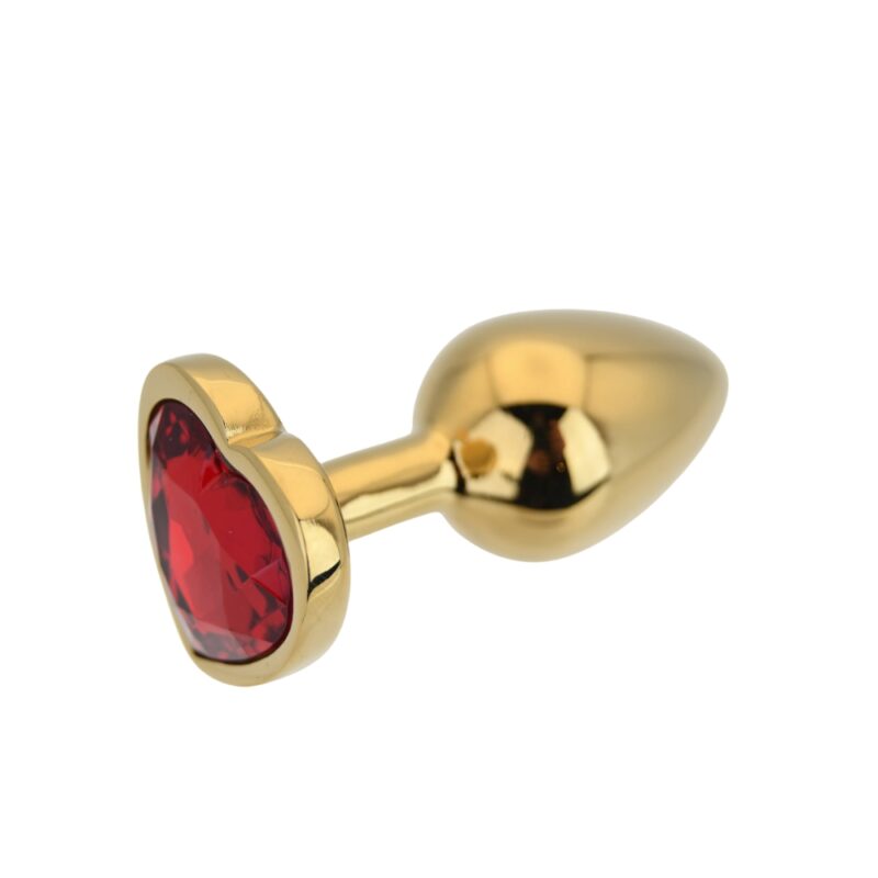 n12835-toosh-heart-shaped-gold-with-red-stone-small-3 Toosh Heart Shaped Gold Butt Plug with Red Stone Small