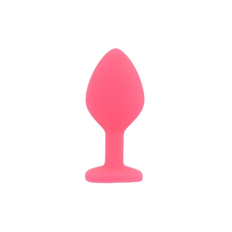 n12842-toosh-silicone-butt-plug-pink-set-of-3-clear-stone-medium Toosh Silicone Butt Plug Pink Set of 3 Clear Stone
