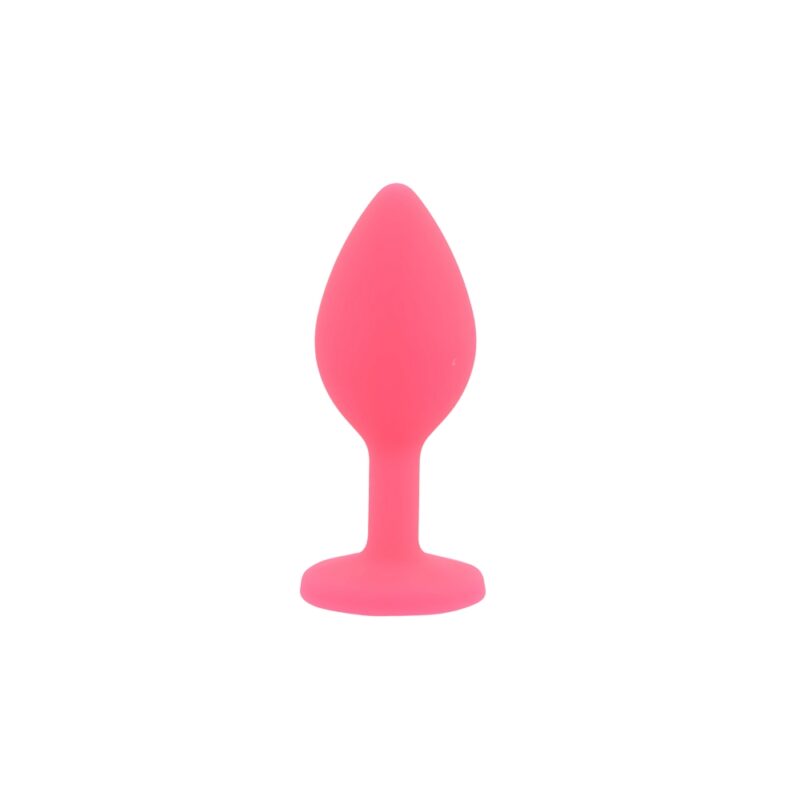 n12842-toosh-silicone-butt-plug-pink-set-of-3-clear-stone-small Toosh Silicone Butt Plug Pink Set of 3 Clear Stone