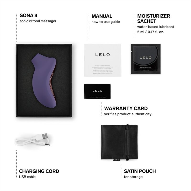 LELO Sona 3 Clitoral Massager - Cyber Purple