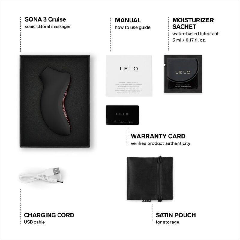 LELO Sona 3 Cruise Clitoral Massager - Black