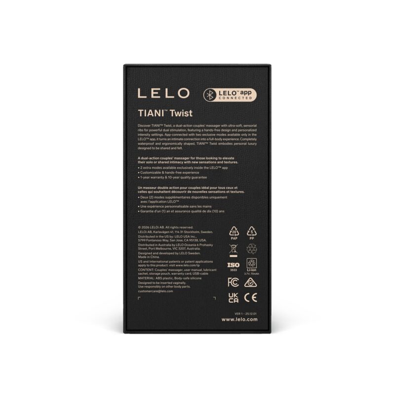 LELO Tiani Twist Couples Massager Lavender