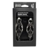 n9379-bound_to_tease_squeezer_teaser_nipple_clamp-2 Bound to Please Squeezer Teaser Clover Nipple Clamps with Chain