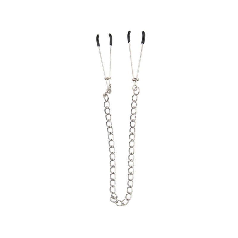 n9381-bound-to-please-nipple-clamps-chain Bound to Please Nipple Clamps & Chain