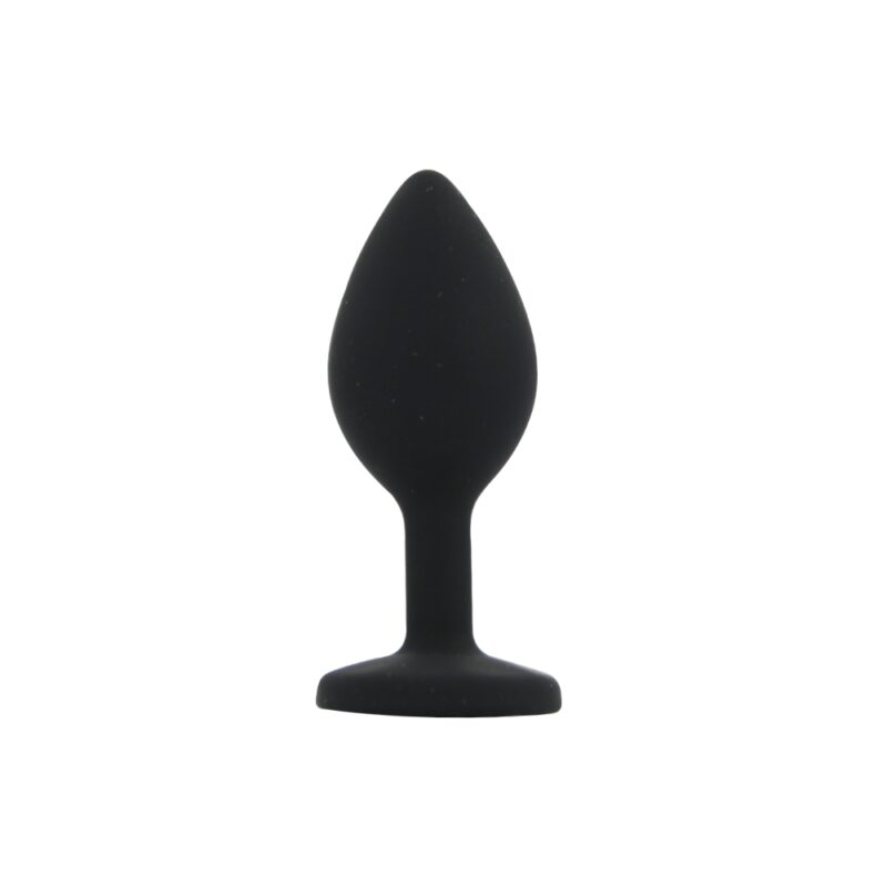 toosh-silicone-butt-plug-black-set-of-3-clear-stone-smal Toosh Silicone Butt Plug Black Set of 3 Clear Stone