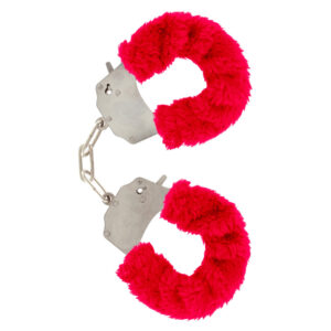 10350REDx1.jpg ToyJoy Furry Fun Wrist Cuffs Red