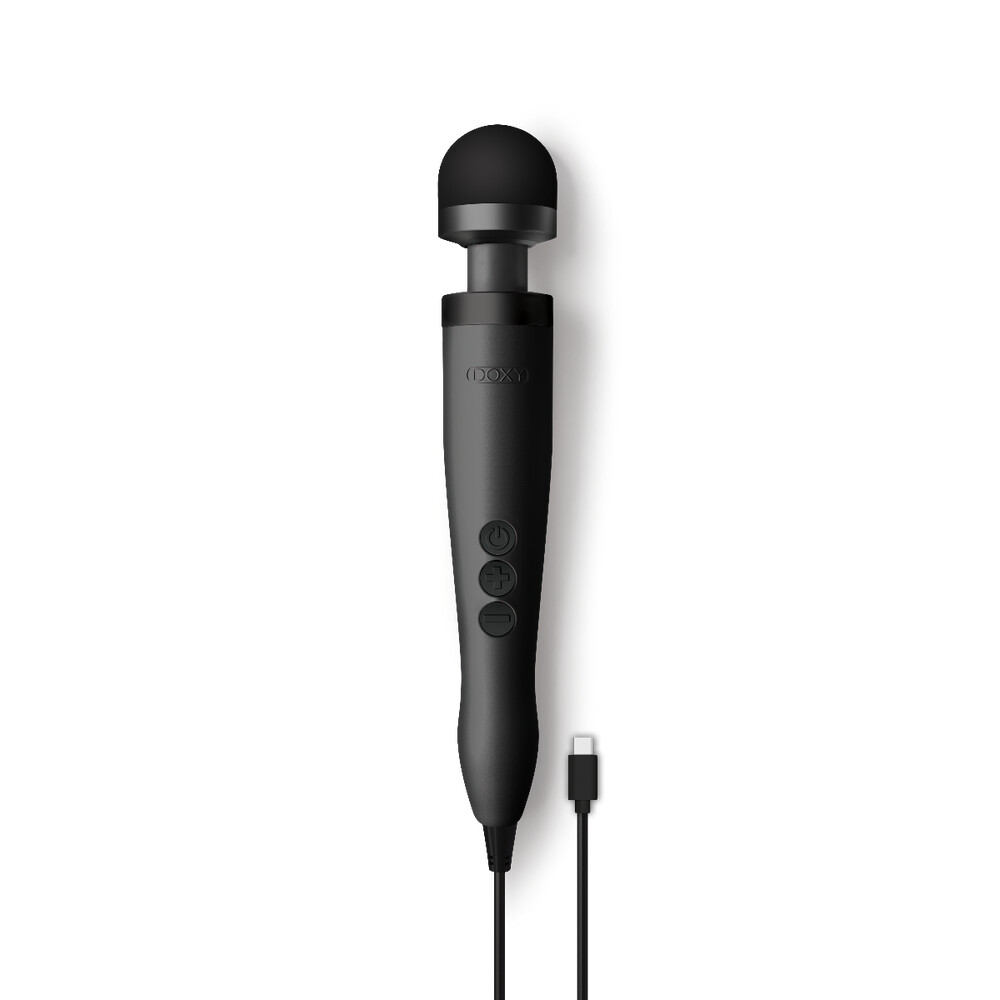Doxy Wand Massagers Doxy Wand 3 Black USB Powered XXX Essentials doxy wand 3 black usb powered Doxy Wand 3 Black USB Powered