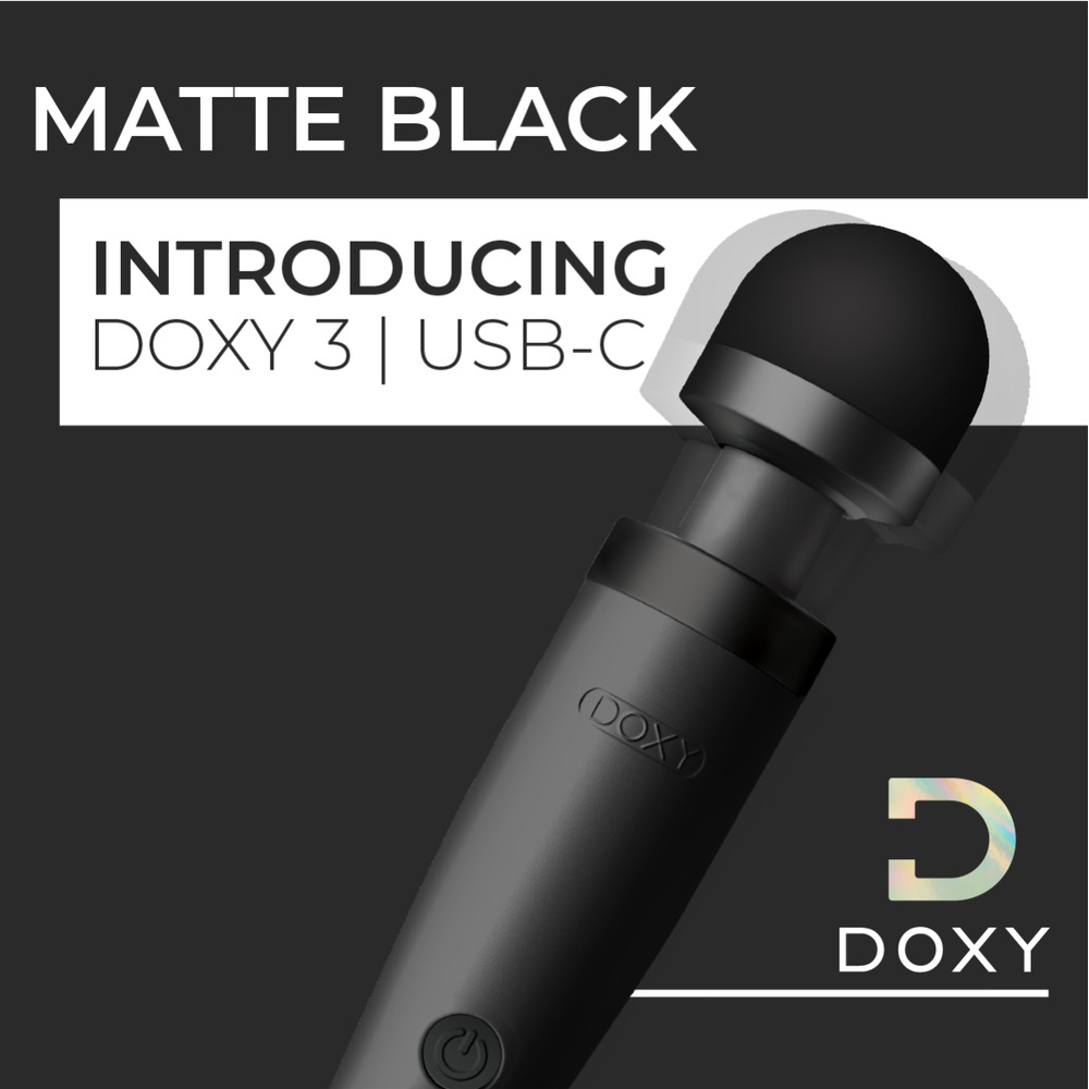 Doxy Wand Massagers Doxy Wand 3 Black USB Powered XXX Essentials doxy wand 3 black usb powered Doxy Wand 3 Black USB Powered - Image 4