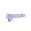 REA090PURx3.jpg RealRock 6 Inch Purple Realistic Crystal Clear Dildo