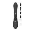 VIVE030BLKx2.jpg Vive Chou Double Action Interchangeable Rabbit Vibrator Black