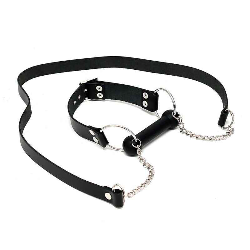 r805x1.jpg Leather Horse Bit Gag And Reins